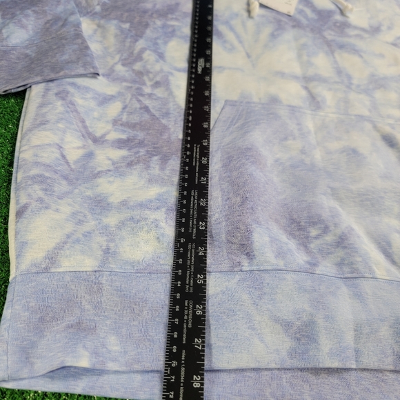 Nike Icon Clash Women's Pullover Dri-Fit Tie Die Hoodie Size Large White Purple - Picture 6 of 9